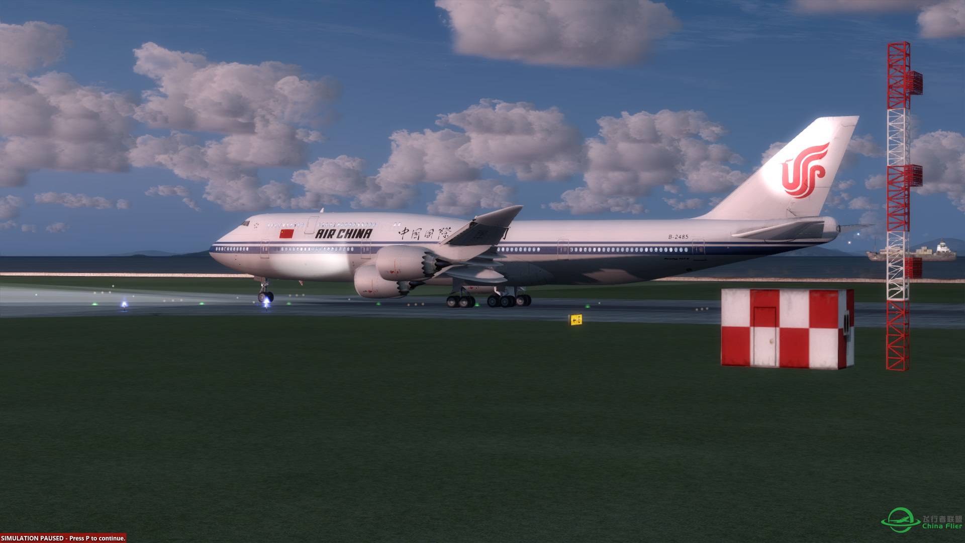 大大的744-8I白天鹅起飞了。-7395 