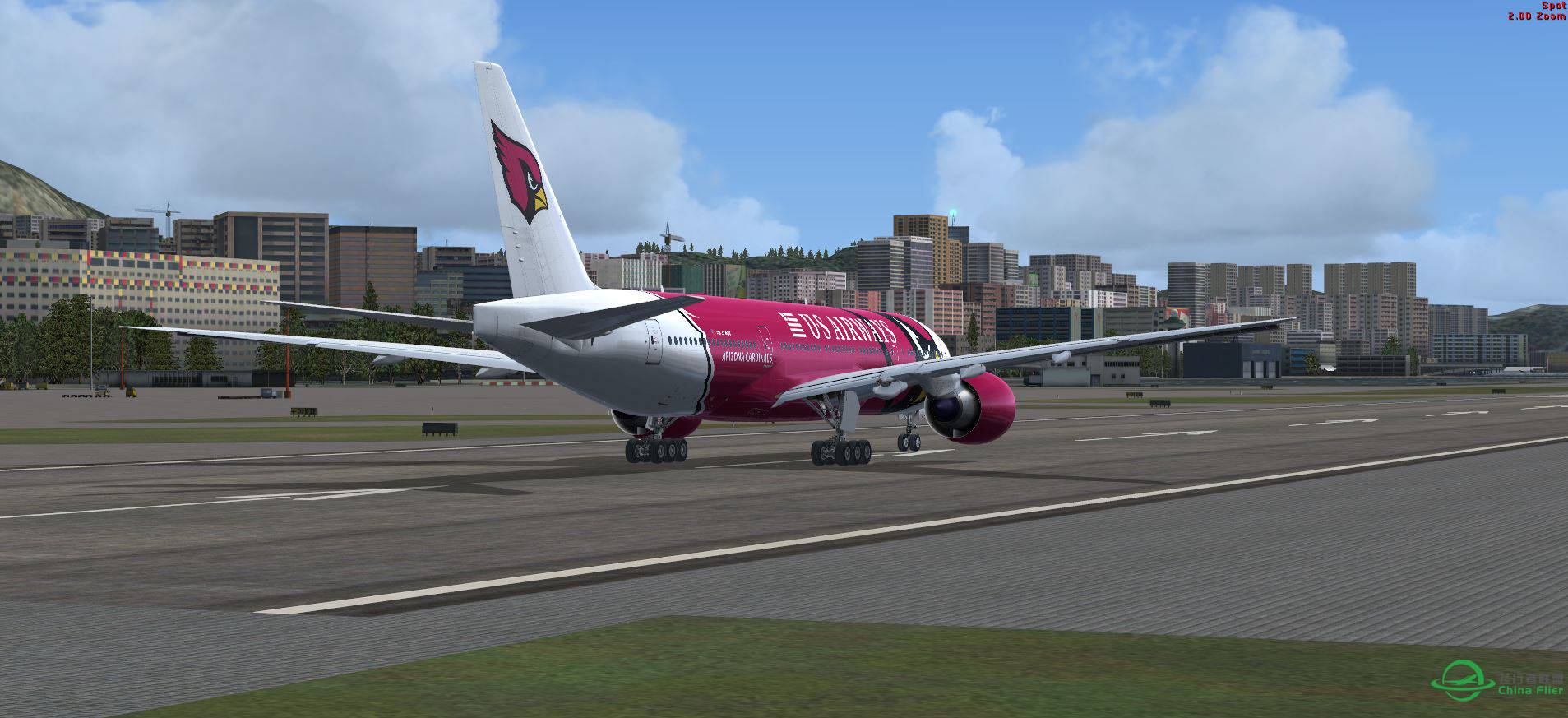 FSX B777 US AIR @ VHHX-2200 