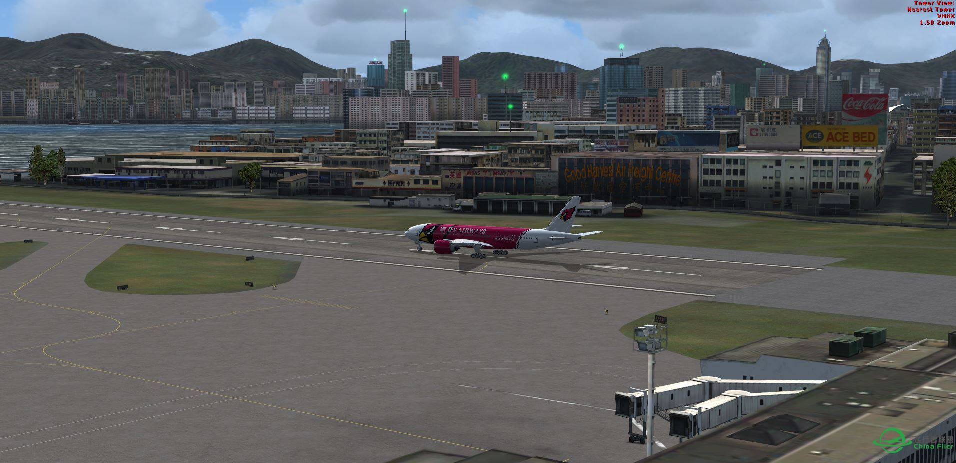 FSX B777 US AIR @ VHHX-5072 