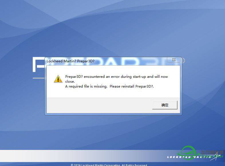 Prepar3D  V2安装了启动不了！-3218 