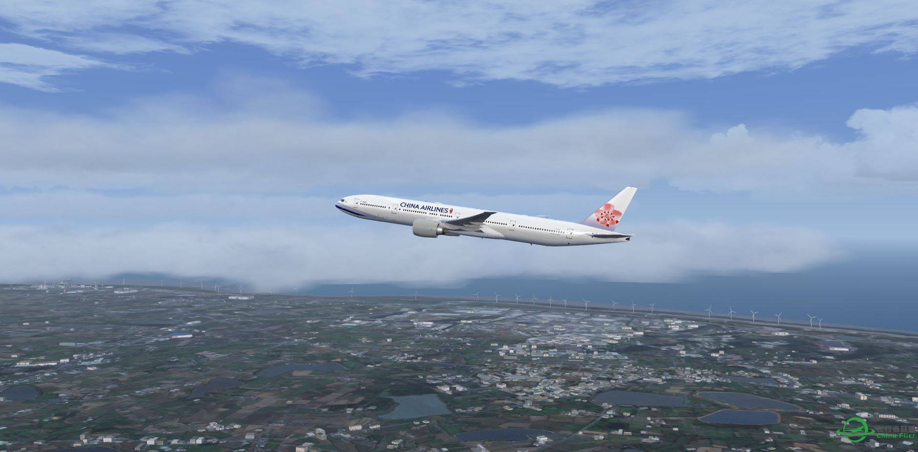 FSX B777 ChinaAirline @ RCTP part1-9563 