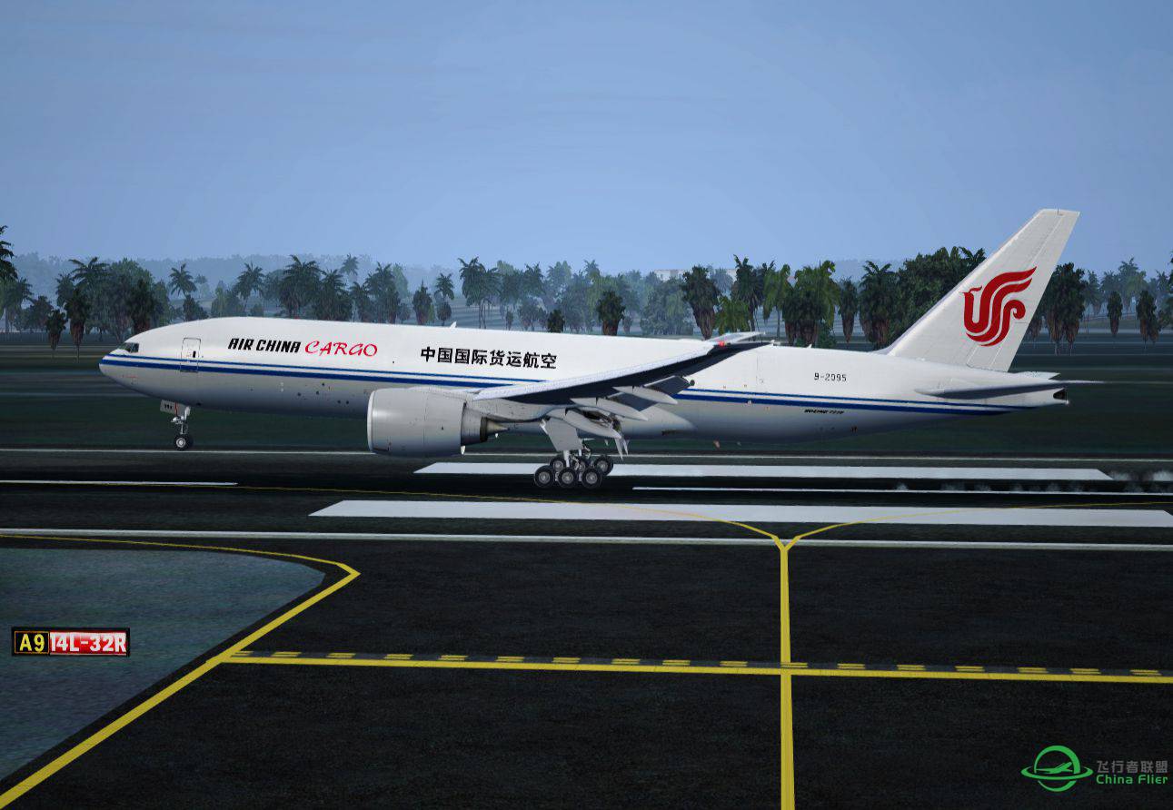 国货航，B772F，ZBAA-KJFK,偶遇！！-7608 