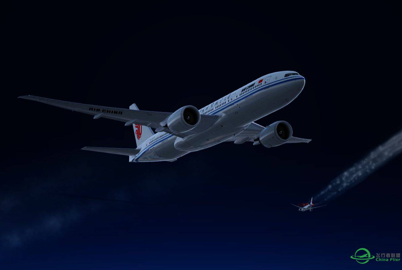 Air China Boeing777-200 北京-斯德哥尔摩-1391 