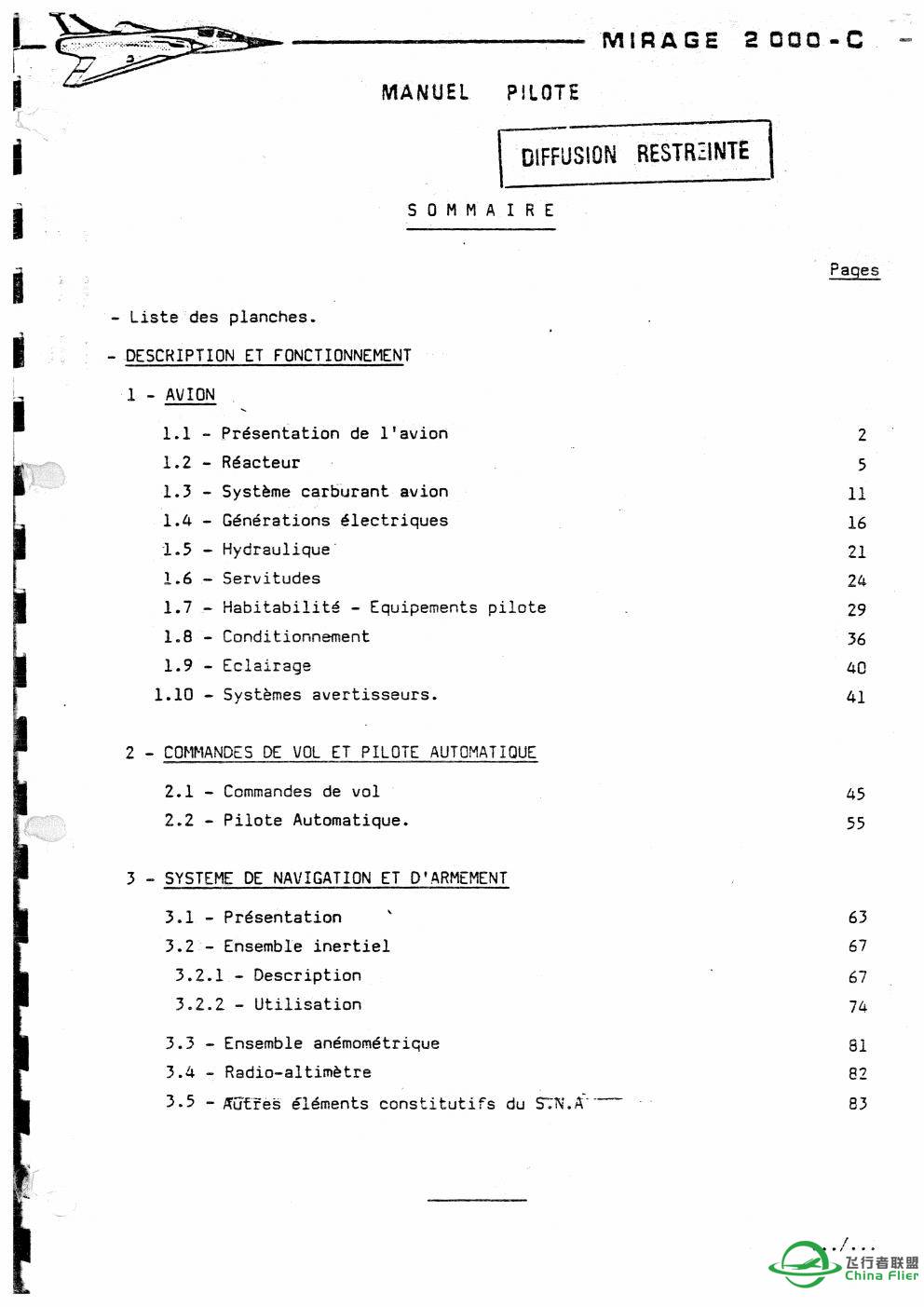 幻影2000C RDM原版达索官方手册-2287 