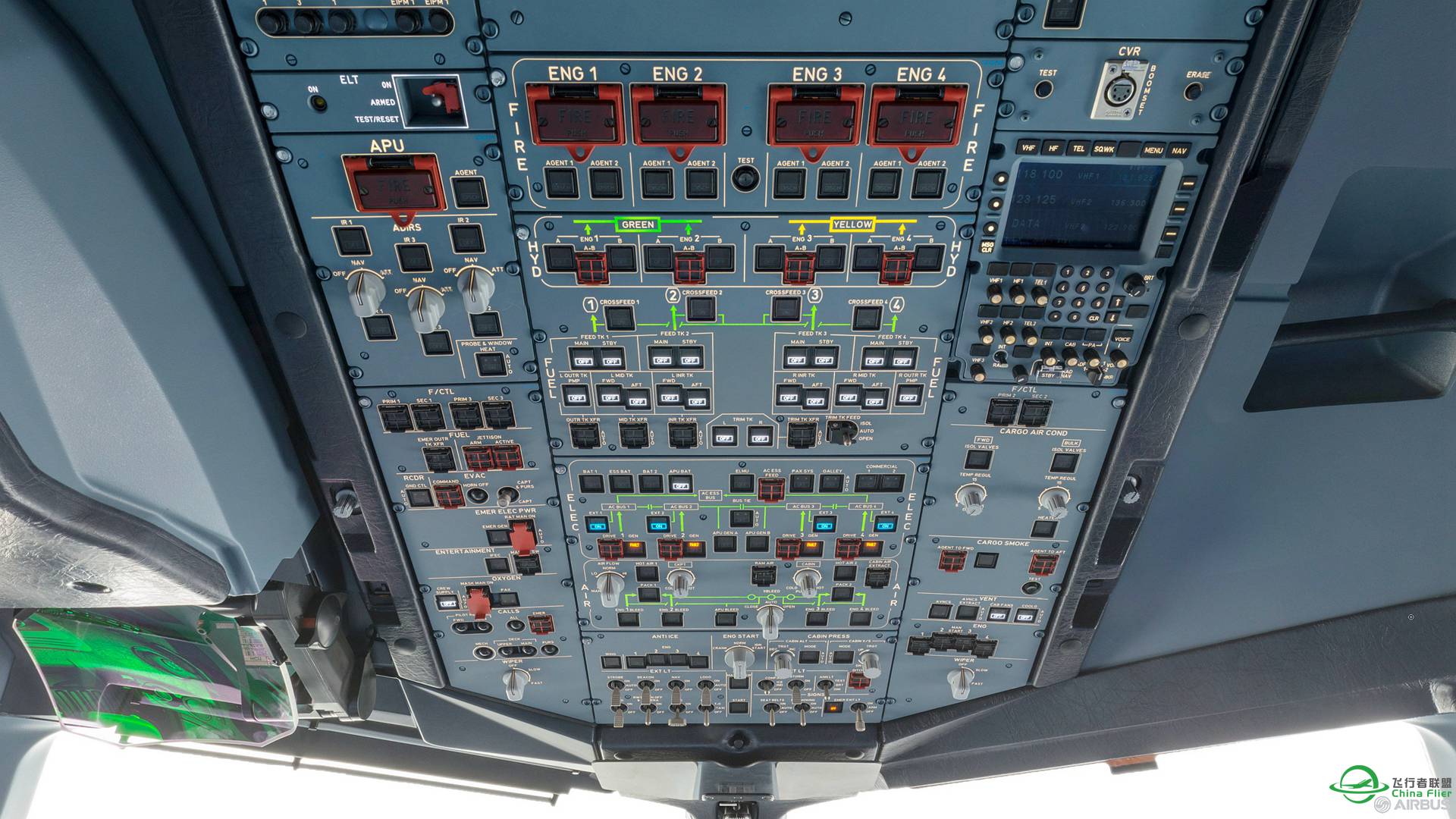 福利来了，空客A380 驾驶舱高清摄影图！-3060 