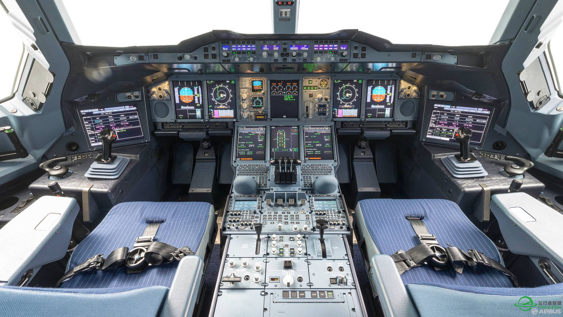福利来了，空客A380 驾驶舱高清摄影图！-1033 