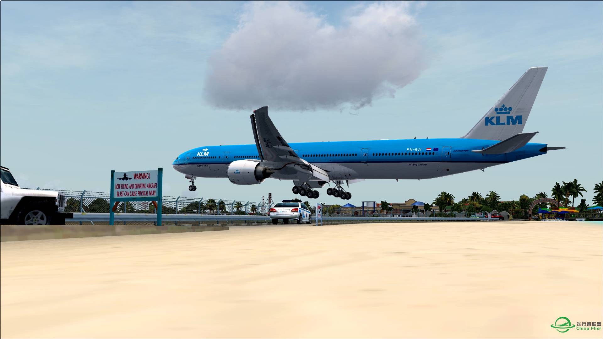 PMDG77W in TNCM-7598 