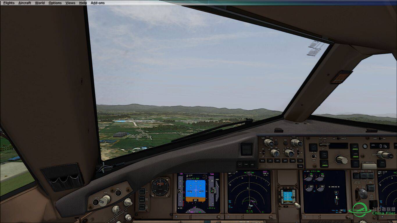 波音777-200LR广州离场 前往香港-7517 