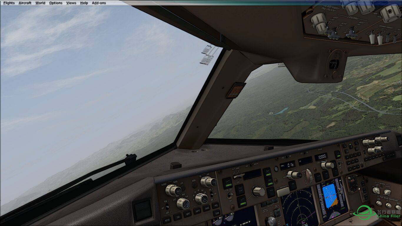 波音777-200LR广州离场 前往香港-2682 