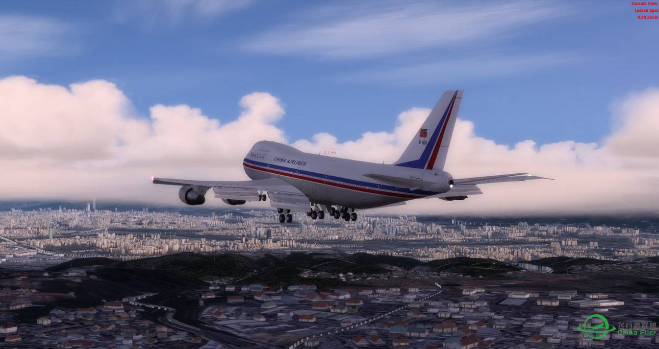 CLS CI B747-200B 重回台北松山機場-9107 