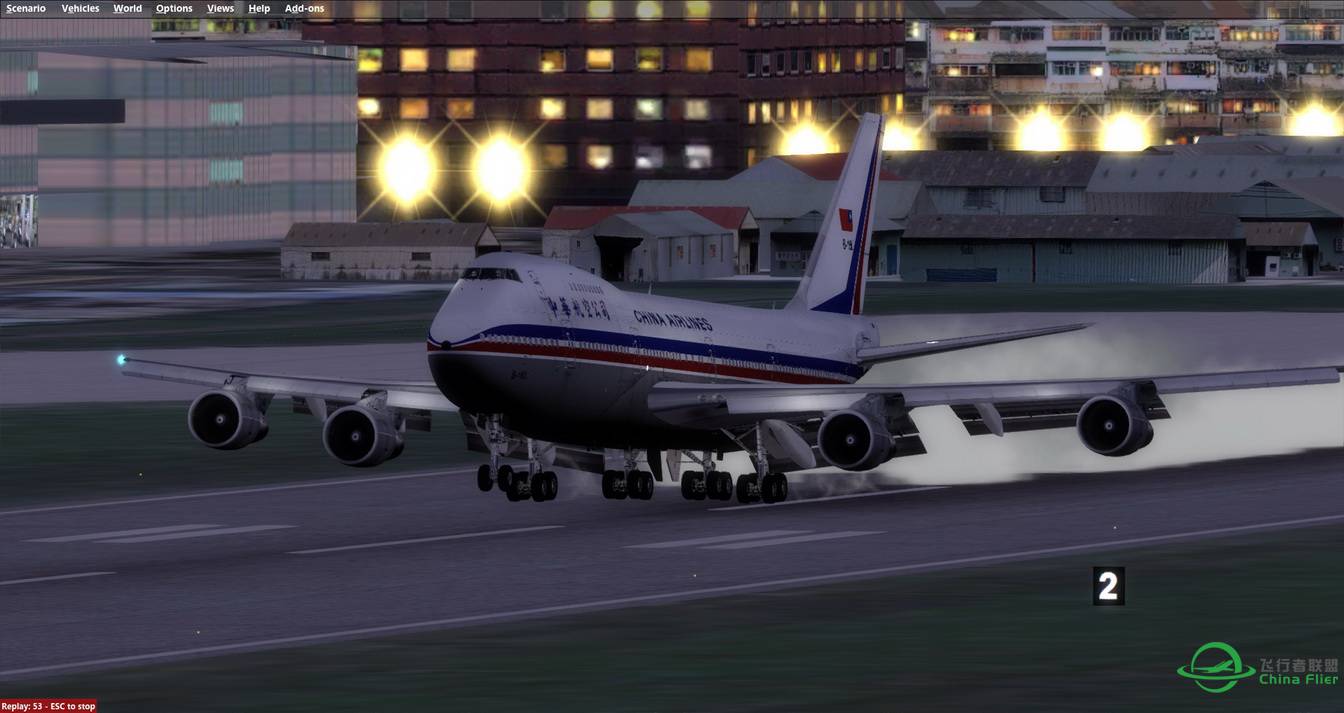 CLS CI B747-200B 重回台北松山機場-1171 