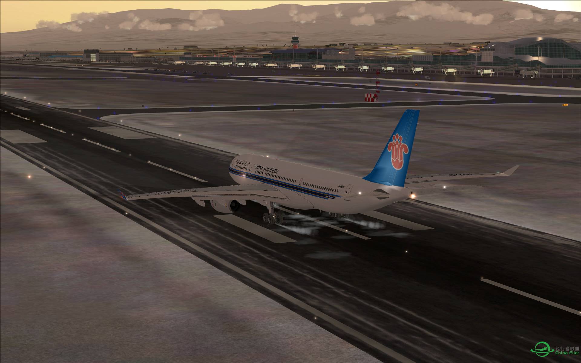 南方航空A330-200 乌鲁木齐-成都-3186 