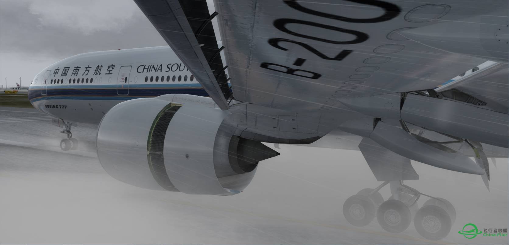 P3Dv3 南航 777-300ER ZGGG-RJTT-3339 