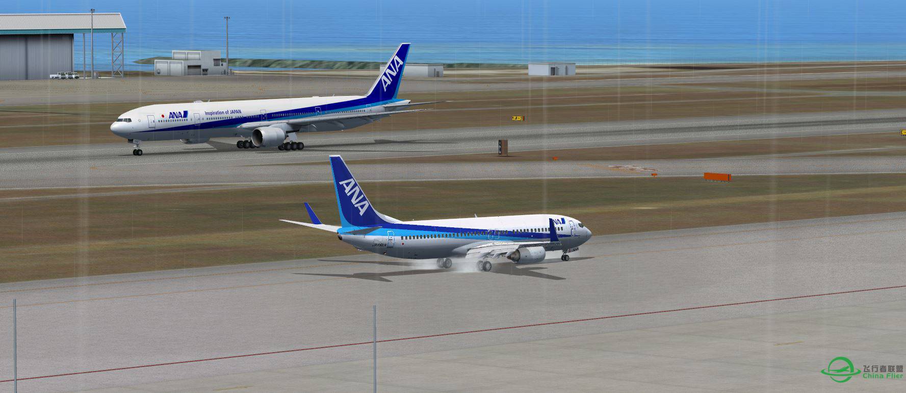 B737 ANA @ ROAH part2-9804 