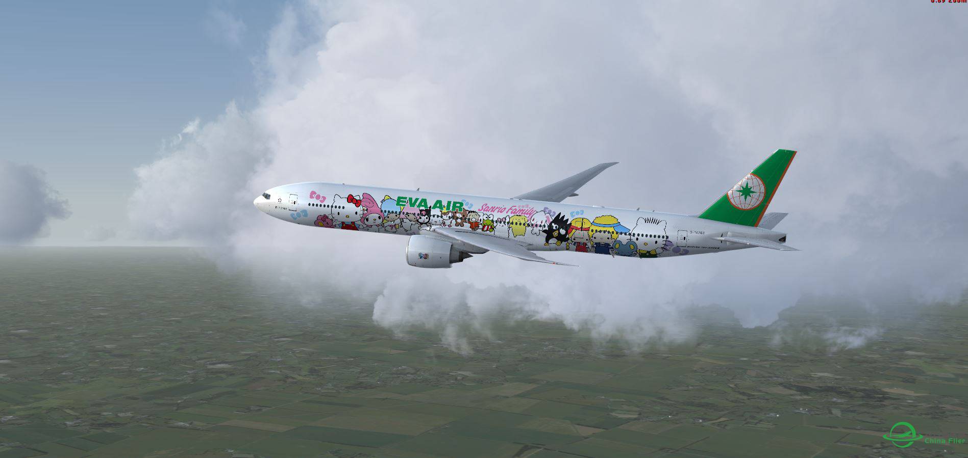 B777 EVA B16703 Kitty @ EPWA-5361 