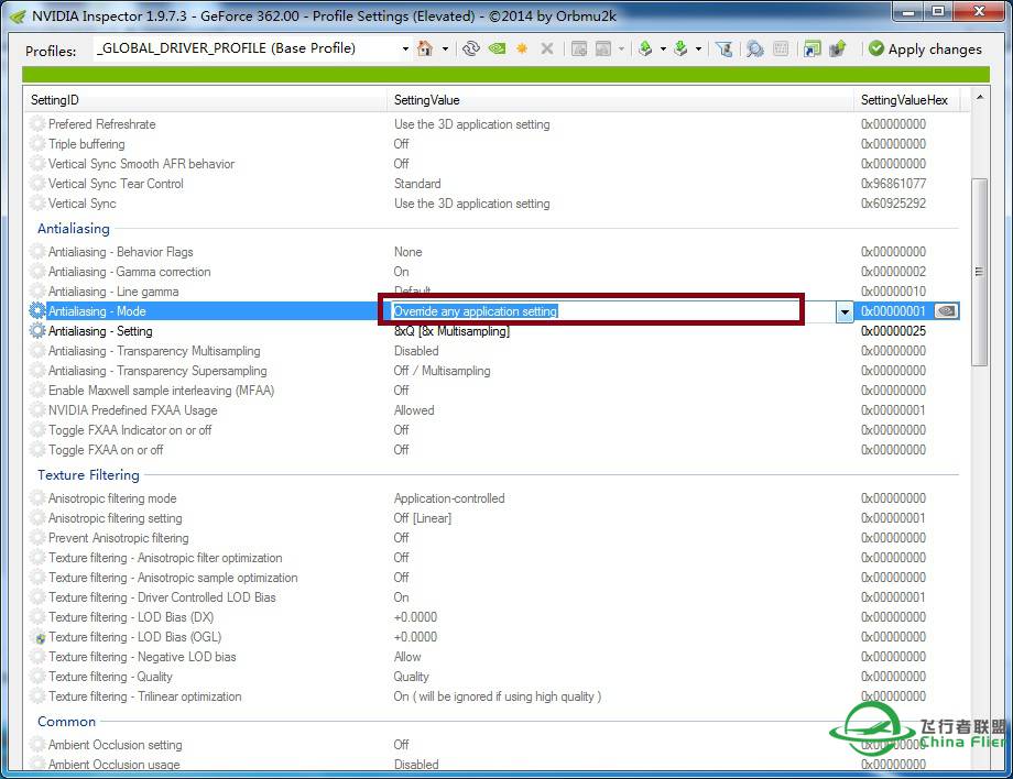 [教程]--FSX使用N卡和A卡开抗锯齿的方法。-9368 