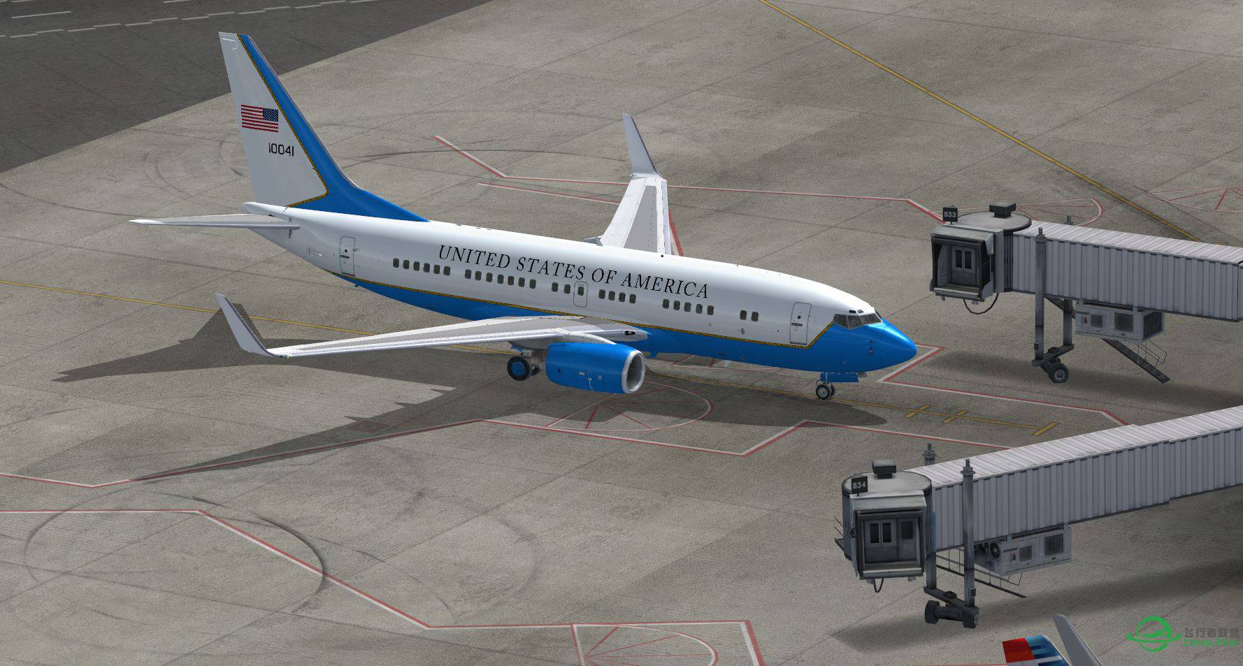 B737 US AirForce1 @ KBOS-5501 