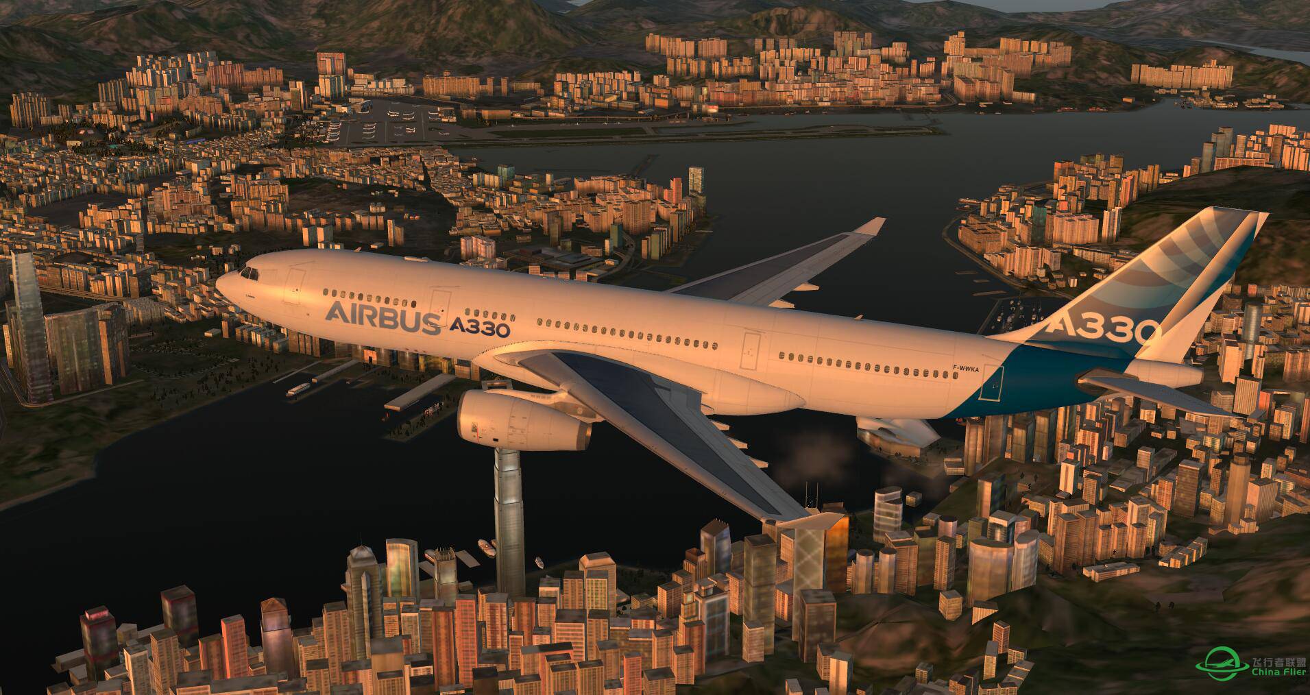 用330练习降落启德机场很不错-5124 