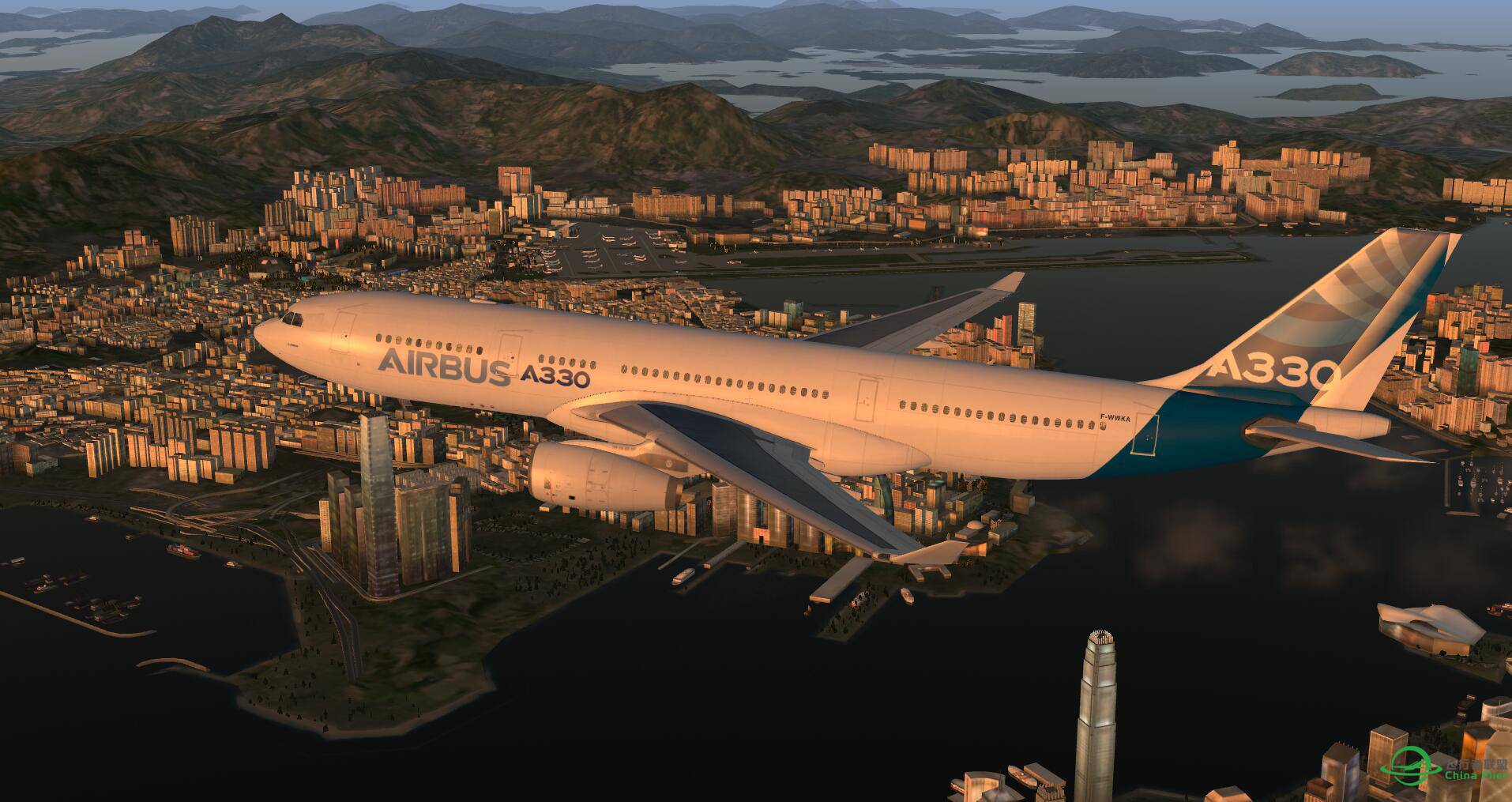 用330练习降落启德机场很不错-1624 