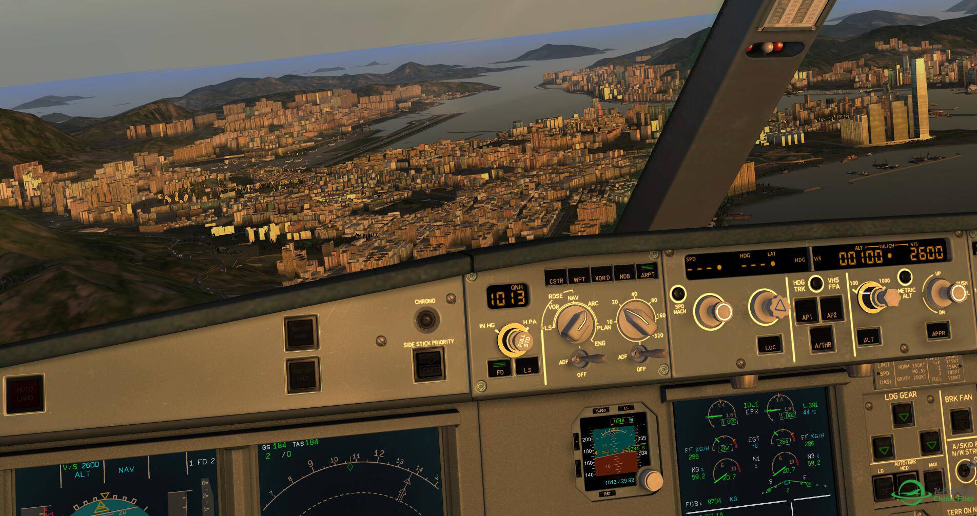 用330练习降落启德机场很不错-9546 