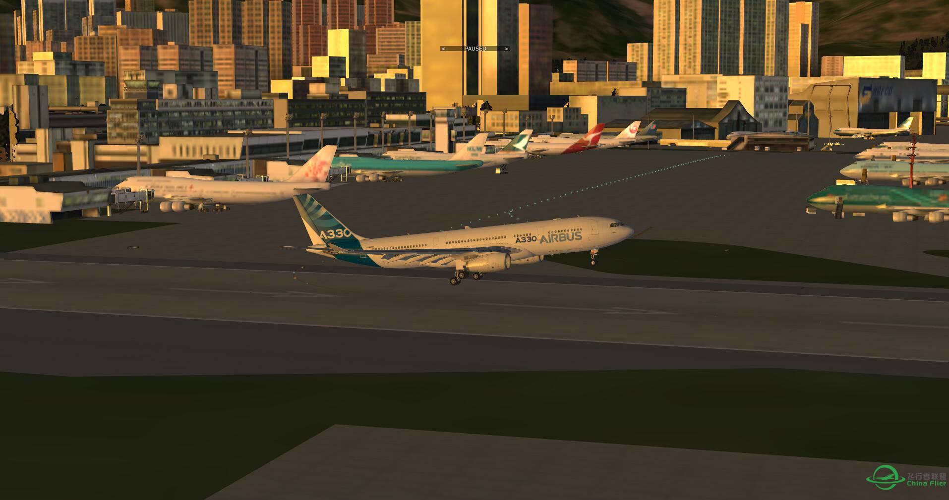 用330练习降落启德机场很不错-1729 