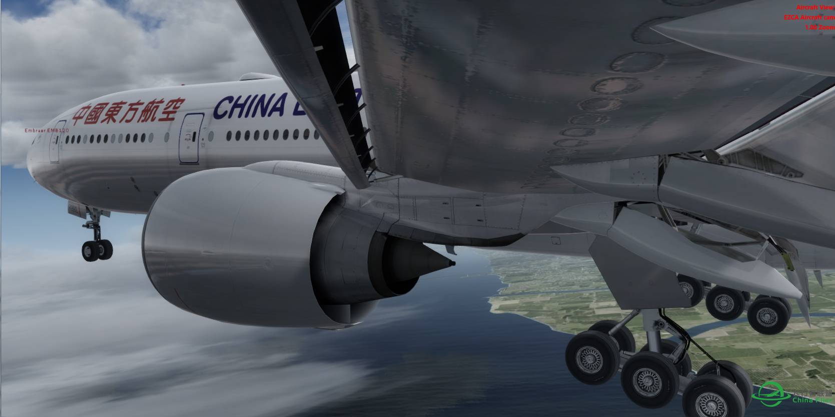 P3Dv3.2 东航 MU589 77W@KSFO-422 