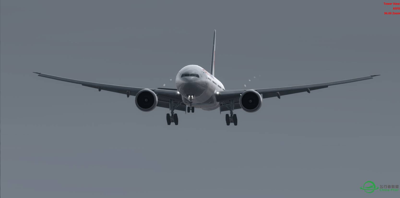 P3Dv3.2 东航 MU589 77W@KSFO-1309 