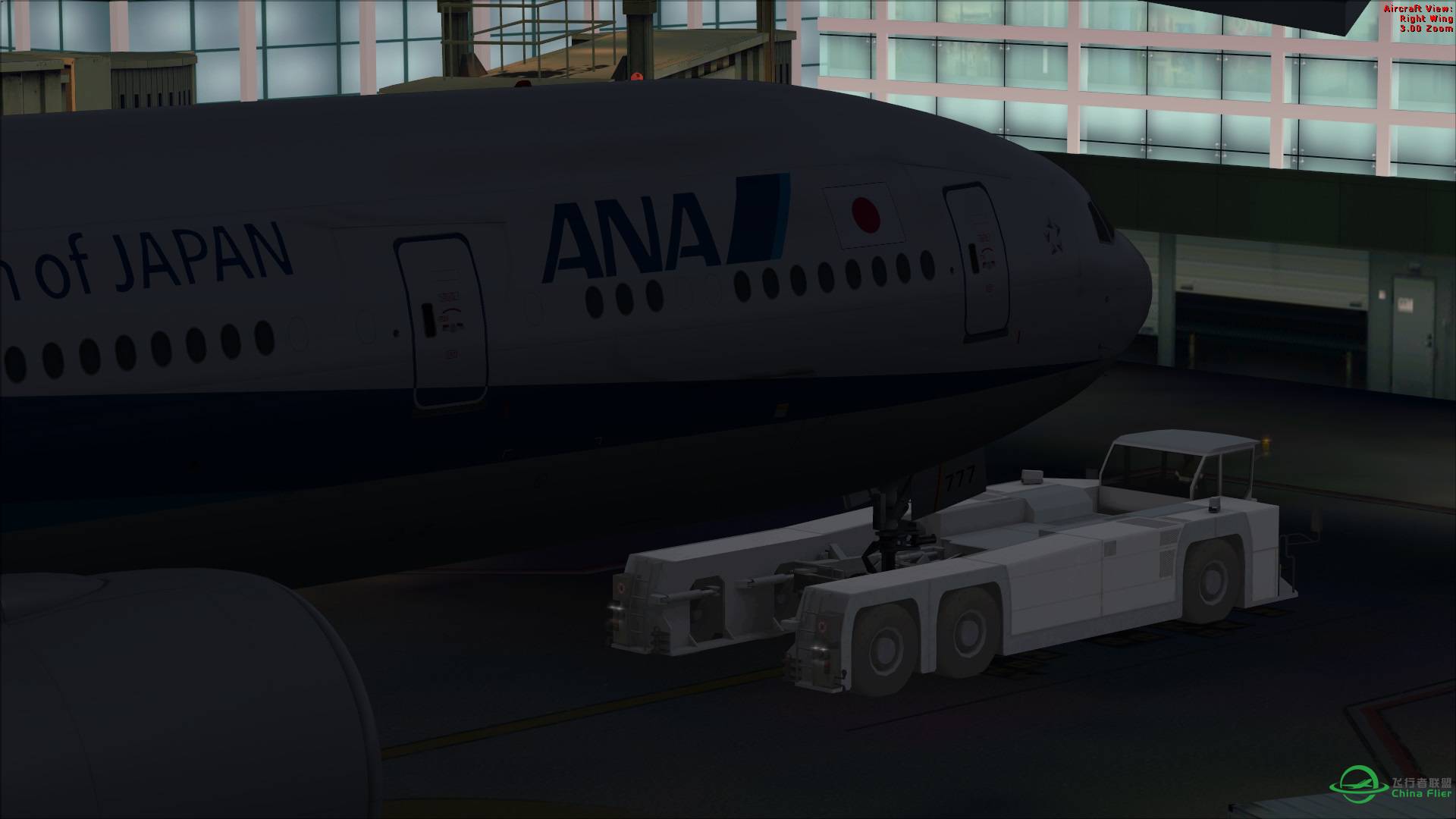 [FSX] HND国际线开发 全日空NH105 洛杉矶-东京羽田-9353 