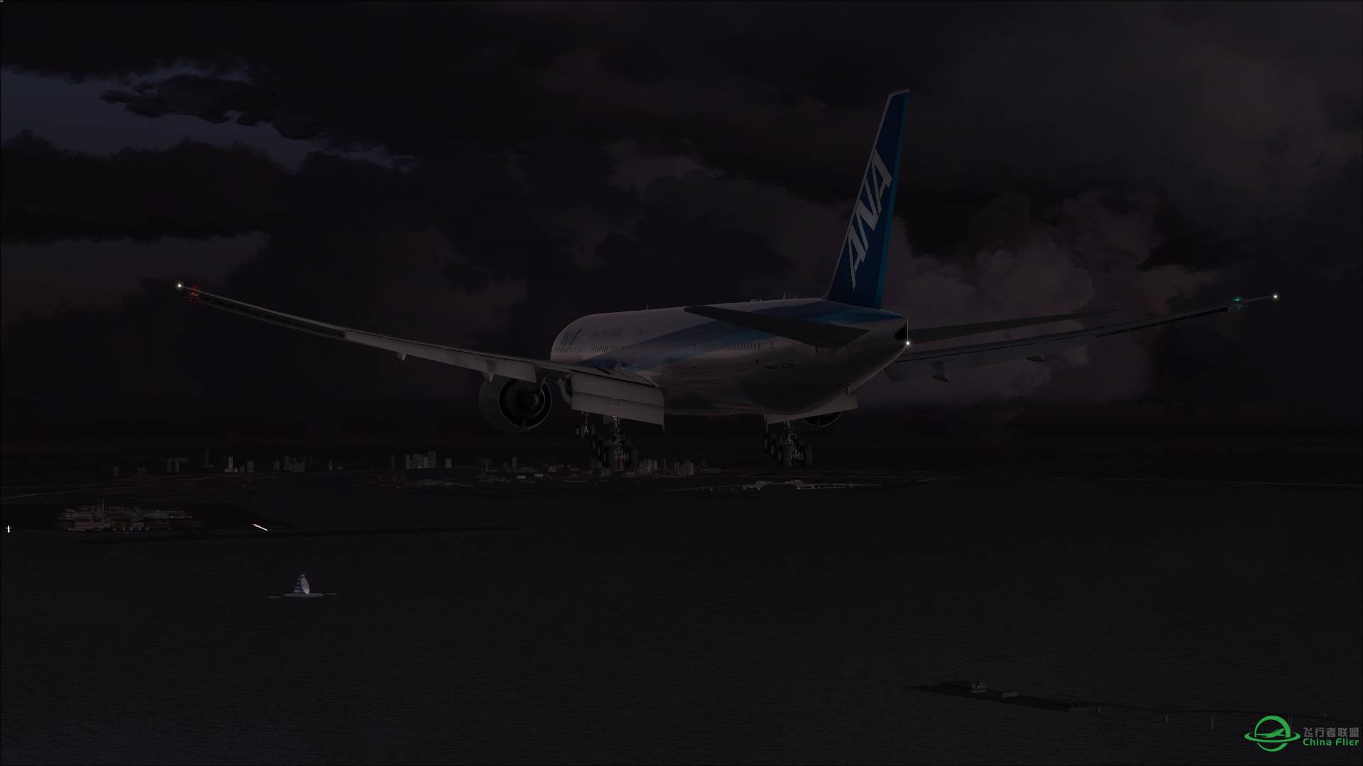 [FSX] HND国际线开发 全日空NH105 洛杉矶-东京羽田-8859 