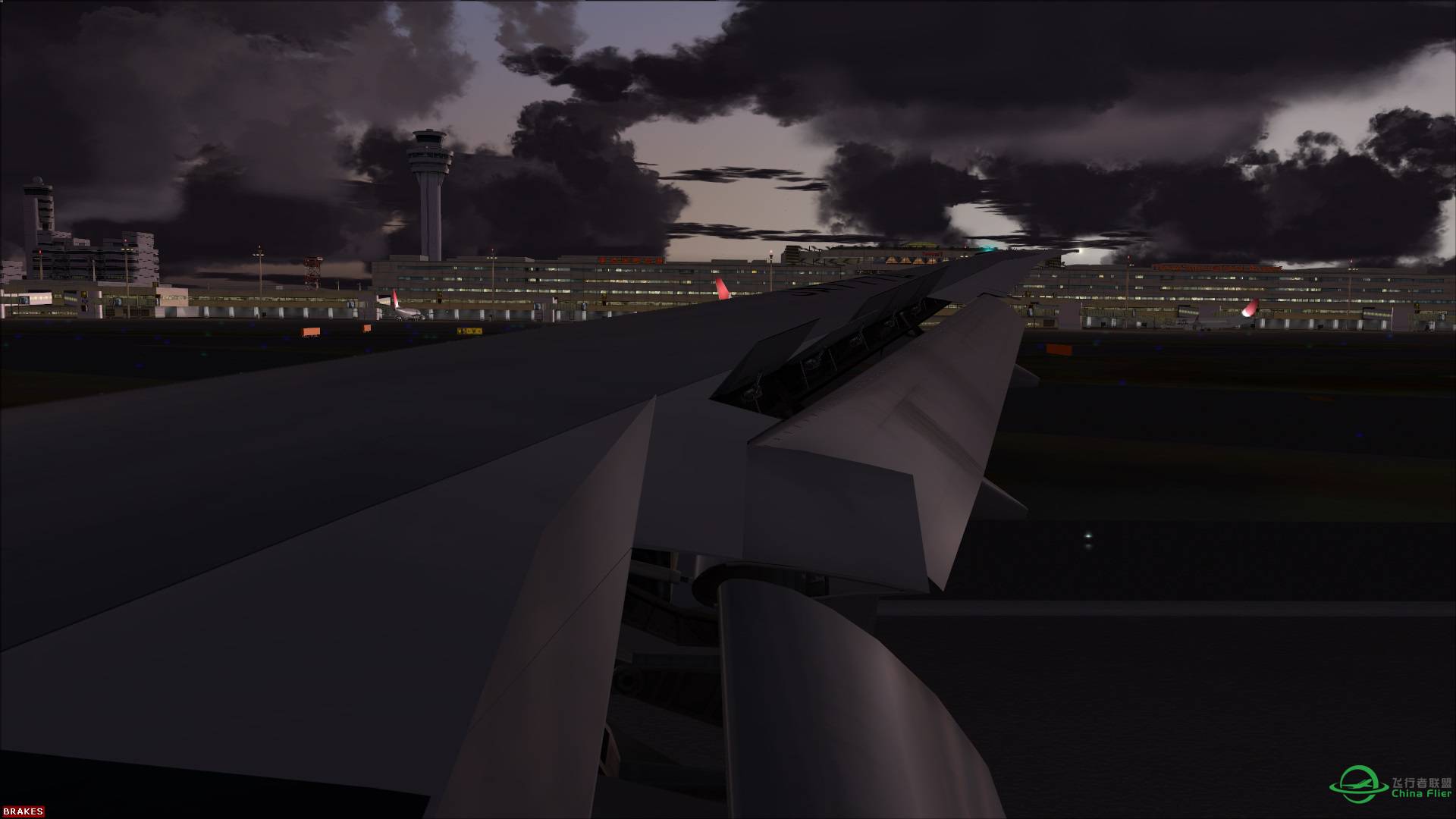 [FSX] HND国际线开发 全日空NH105 洛杉矶-东京羽田-4411 