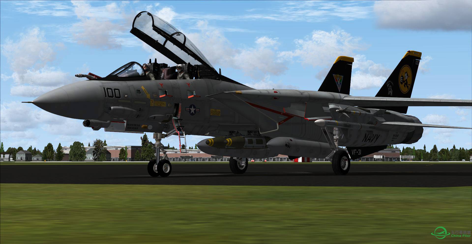 雄猫党，美国海军重型舰载机F-14 伴我历程 【Tomcat】-7709 