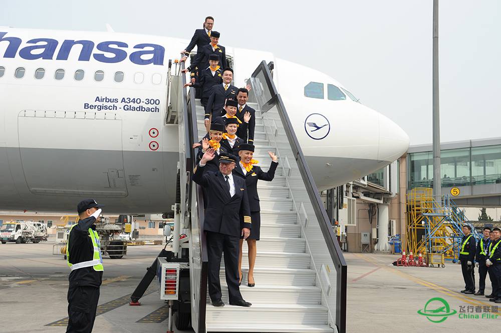 汉莎A340-300 青岛直飞法兰克福首航-191 