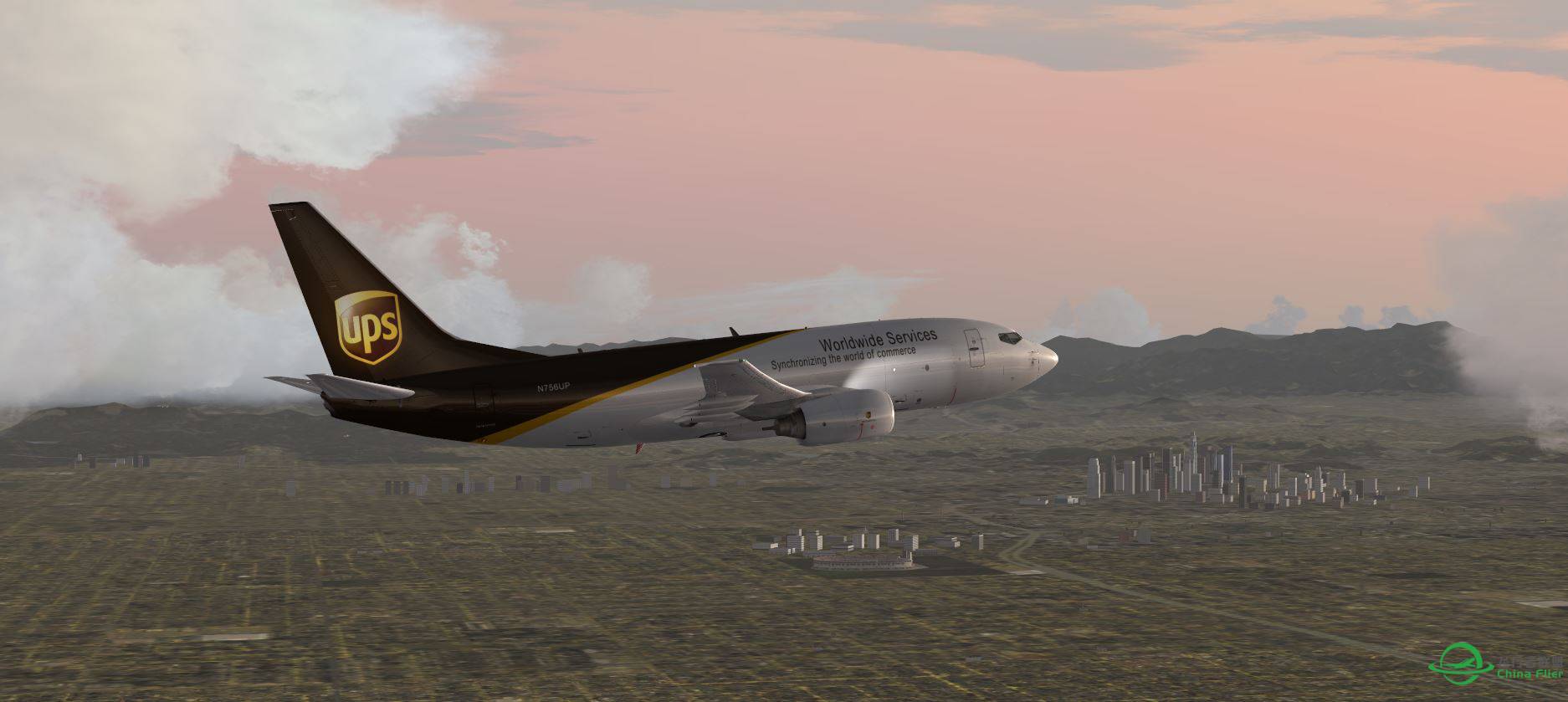 B737 UPS @ KLAX 送貨-1526 