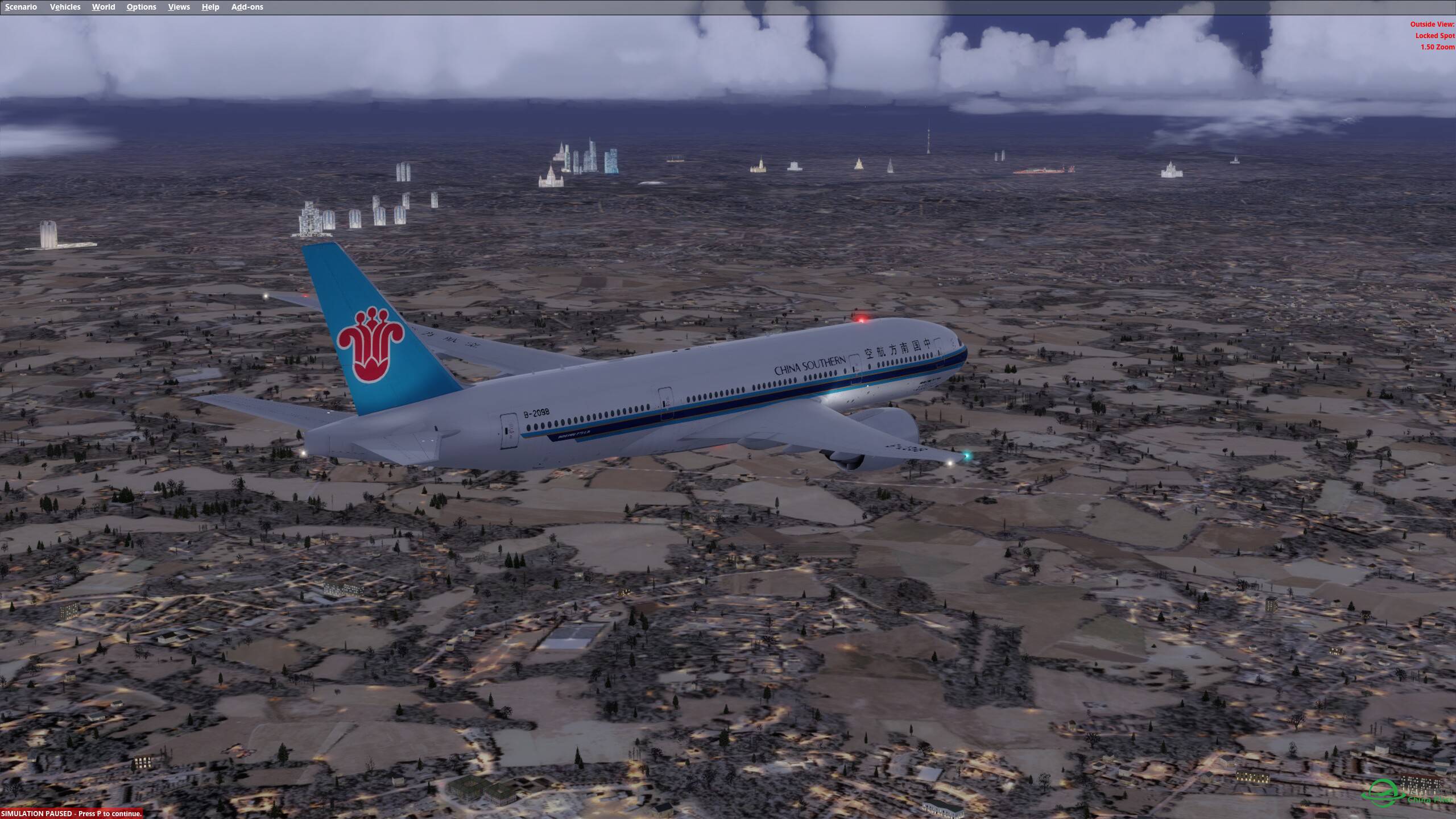 环球飞行第三站  基辅~莫斯科-6290 