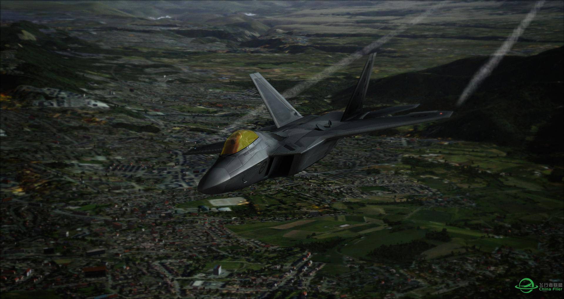F-22“猛禽”Raptor 老基多机场起飞-6053 