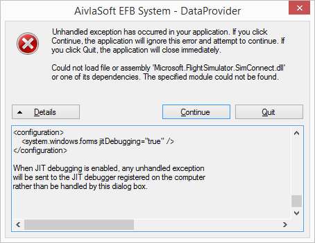 AivlasSoft EFB 运行错误-1210 