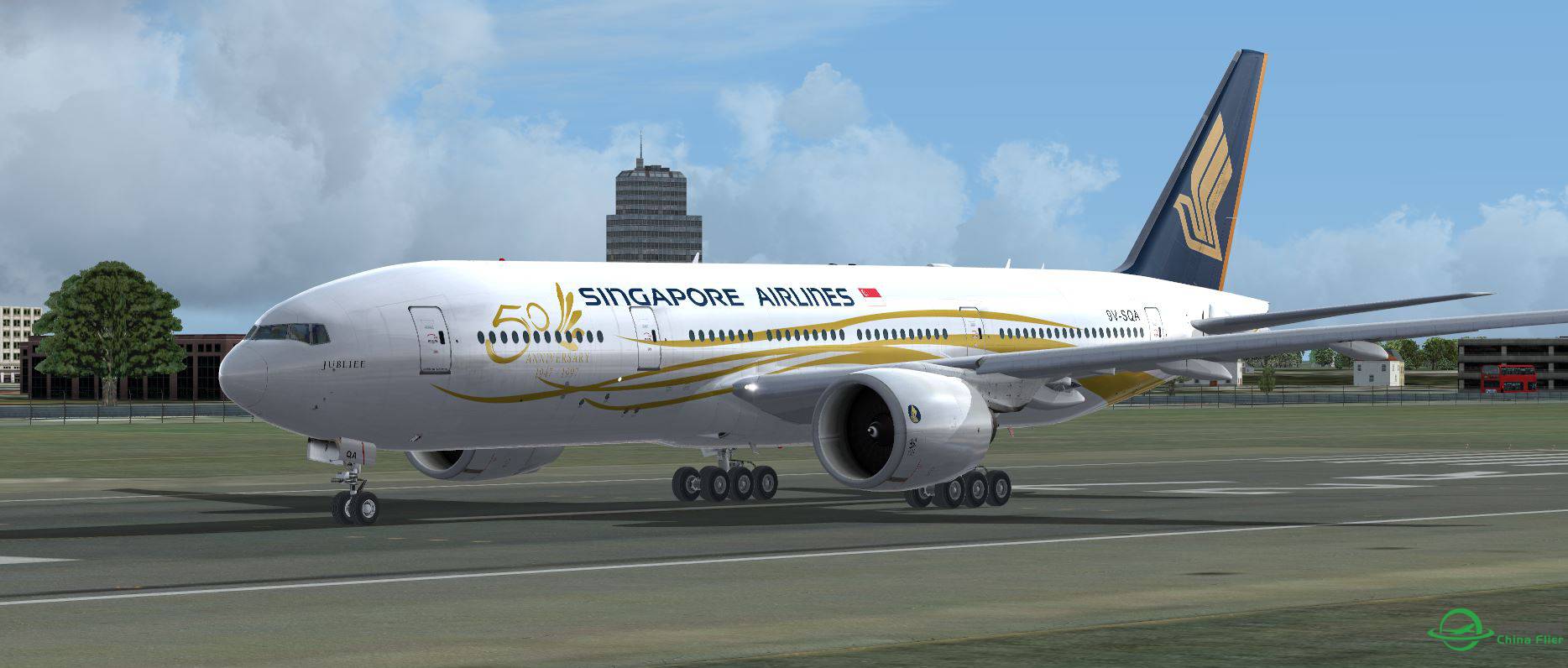 B777 Singapore @ EGLL-7462 