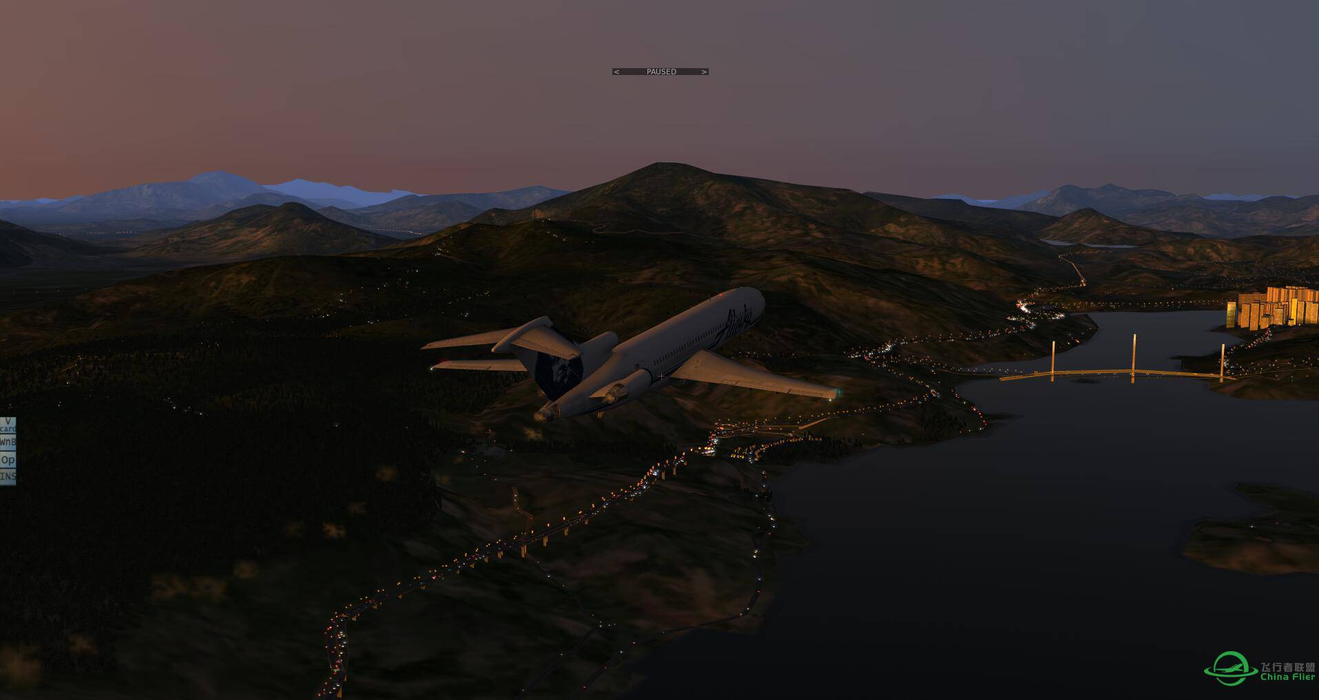 黄昏时的vhhh车流如织灯火阑珊-2785 