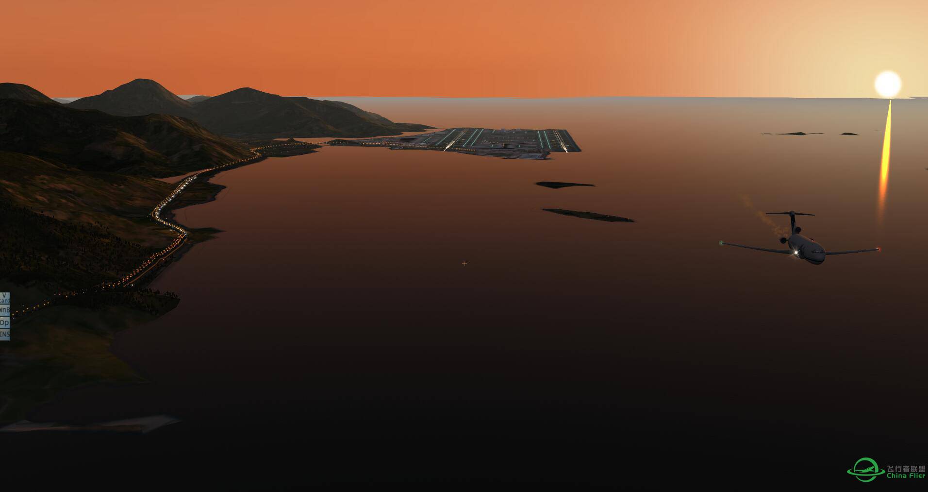 黄昏时的vhhh车流如织灯火阑珊-6361 