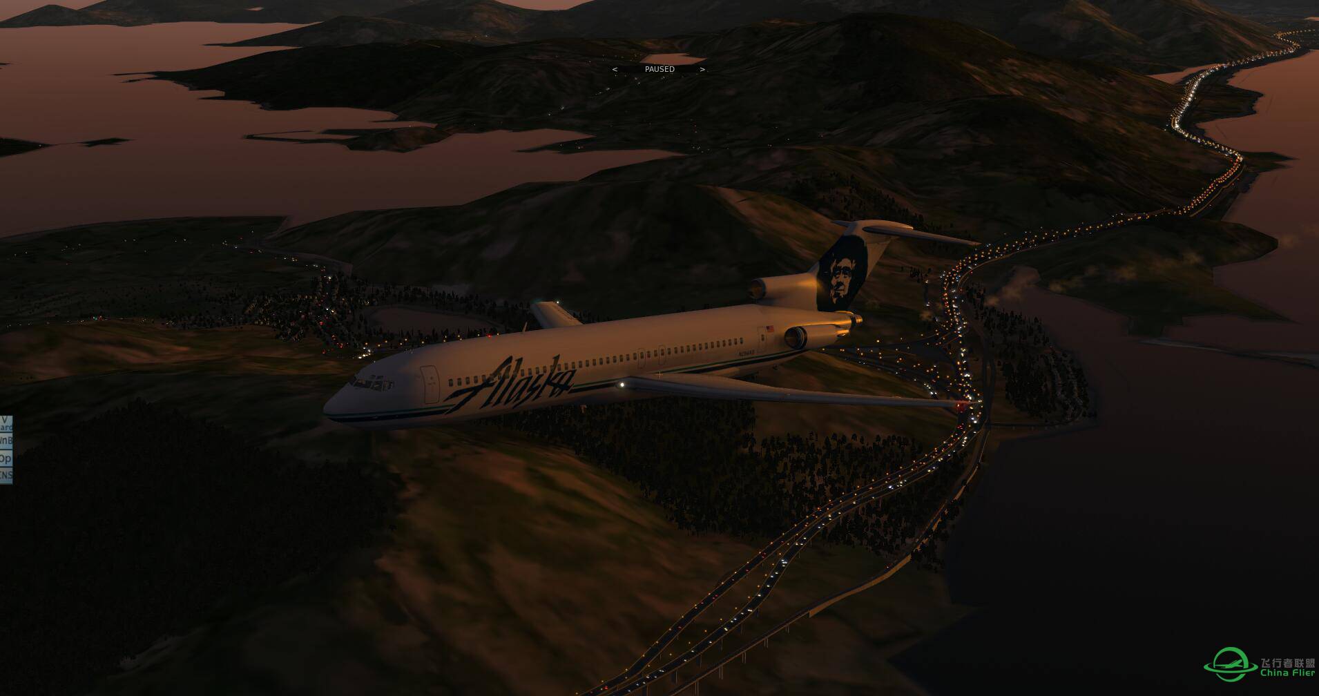 黄昏时的vhhh车流如织灯火阑珊-7889 