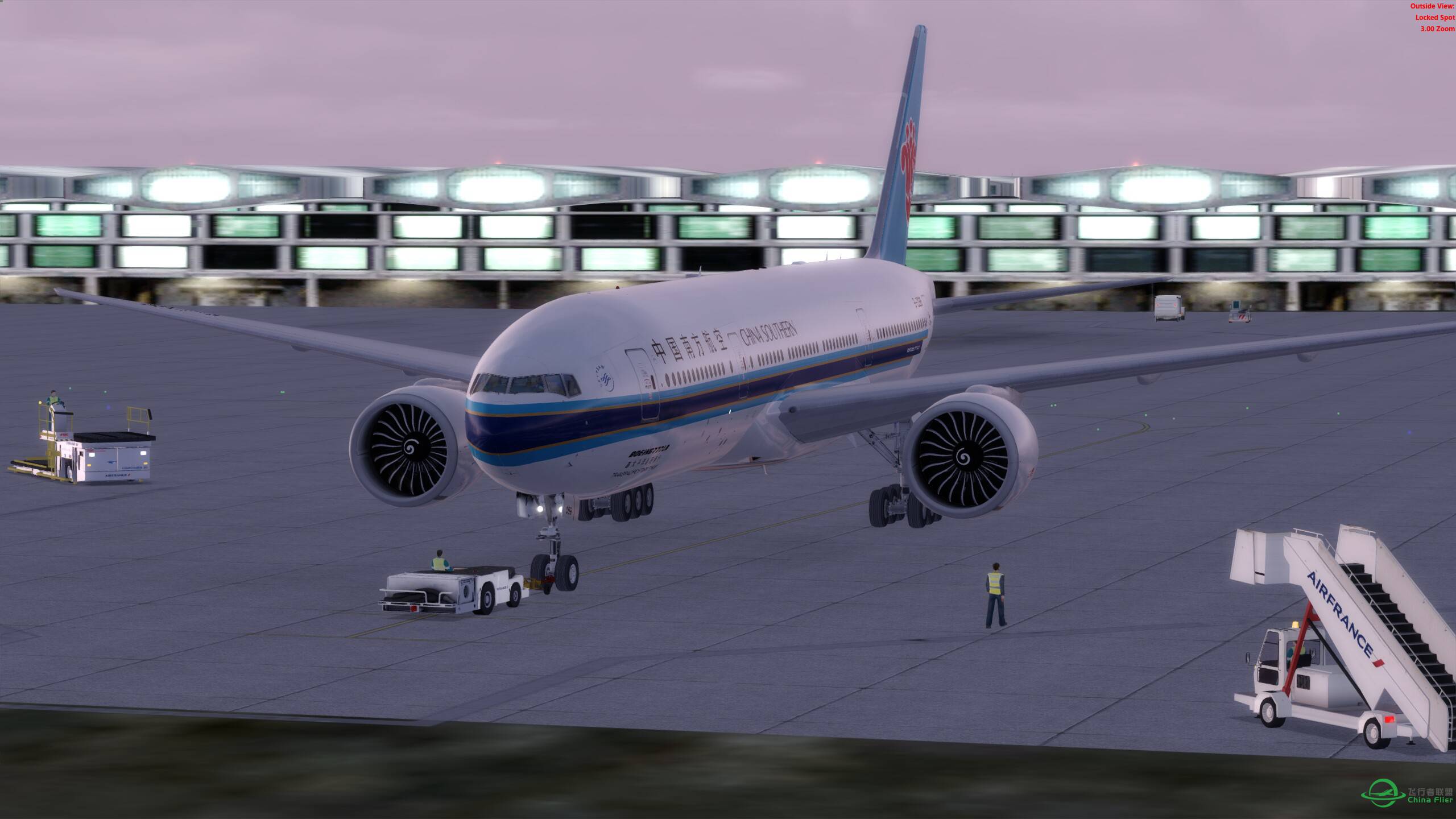 环球飞行第十站 夜航巴黎-图卢兹-7880 