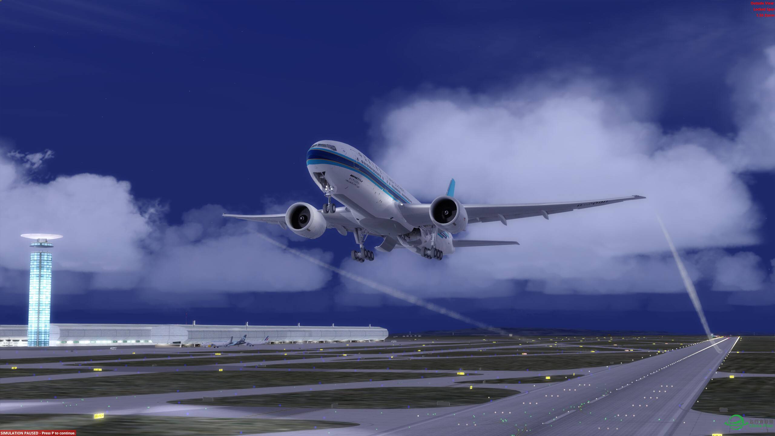 环球飞行第十站 夜航巴黎-图卢兹-9380 