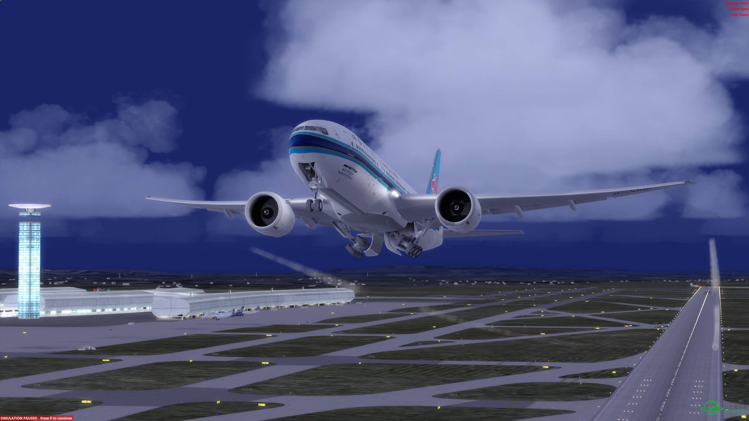 环球飞行第十站 夜航巴黎-图卢兹-5588 