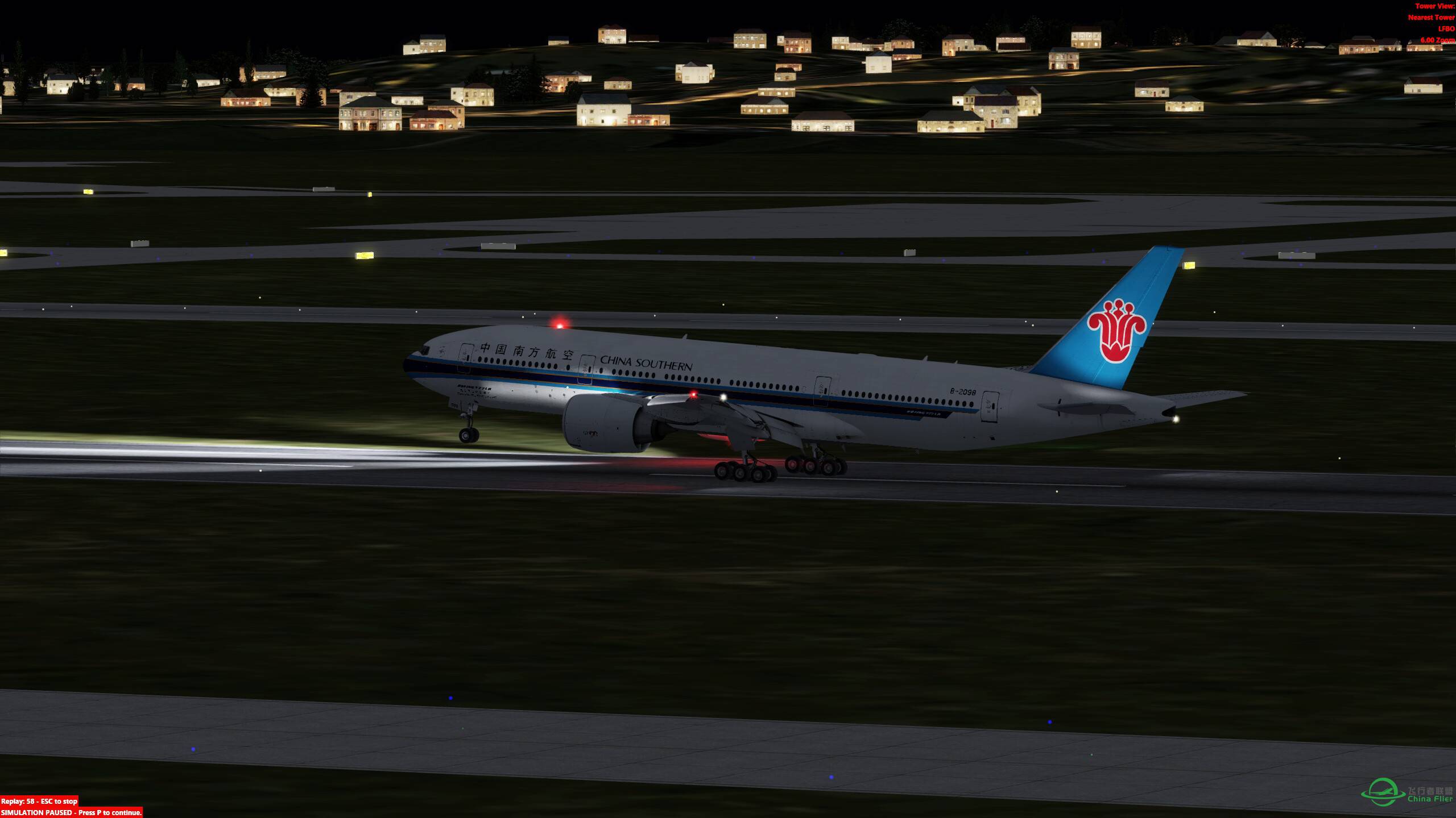 环球飞行第十站 夜航巴黎-图卢兹-2679 