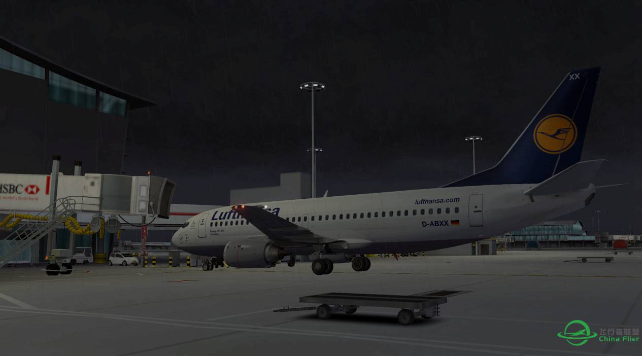 737-300首飞 伦敦希思罗-法兰克福哈恩-9991 