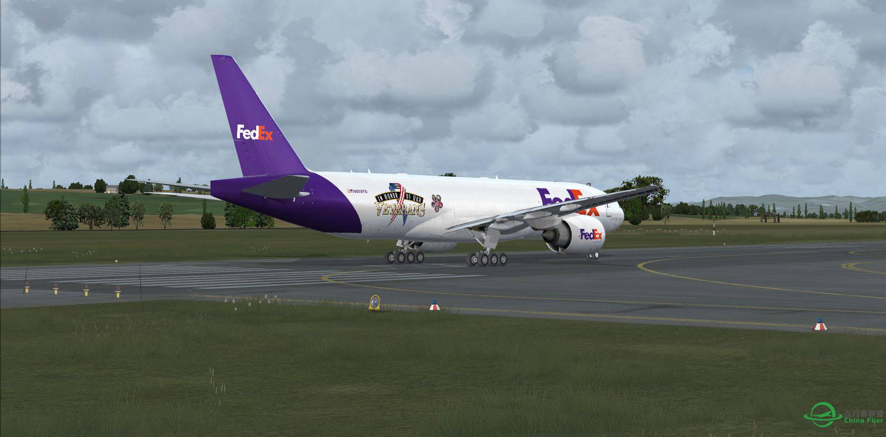 B777 Fedex @ LOWW-4586 