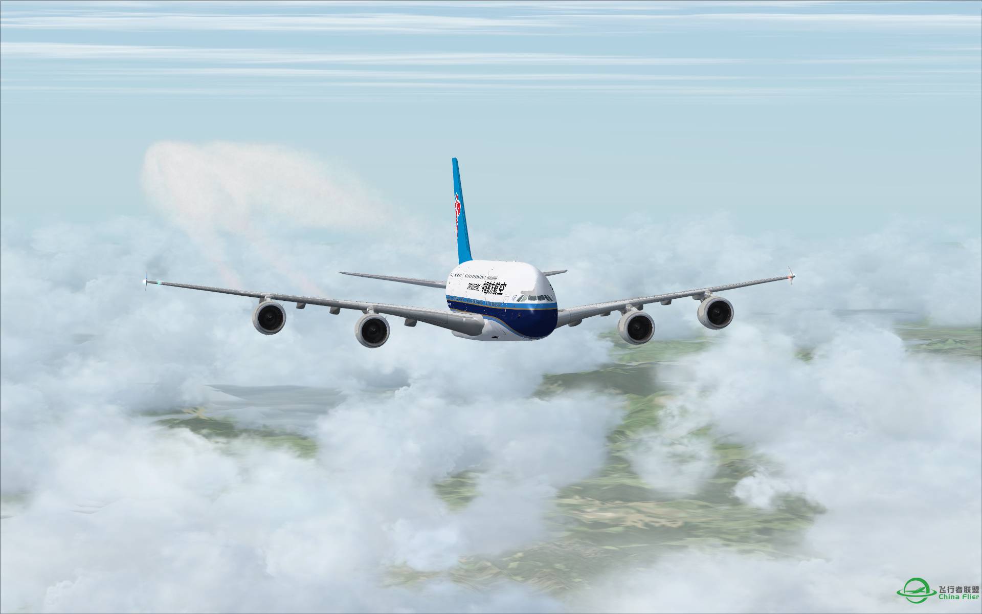 【520，FSX】南航380试飞 ZGGG-ZAAC（多图）-7078 