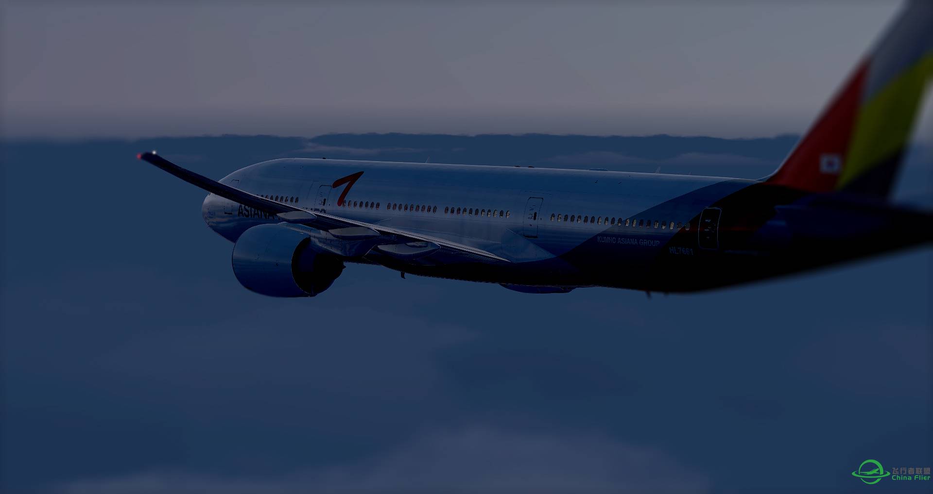 来一波fsx夜景，相比Xplane，又是一个画风呢-1074 