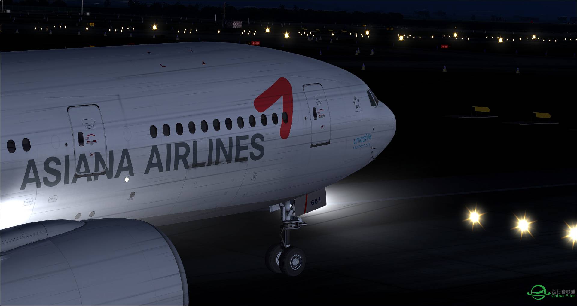 来一波fsx夜景，相比Xplane，又是一个画风呢-9533 