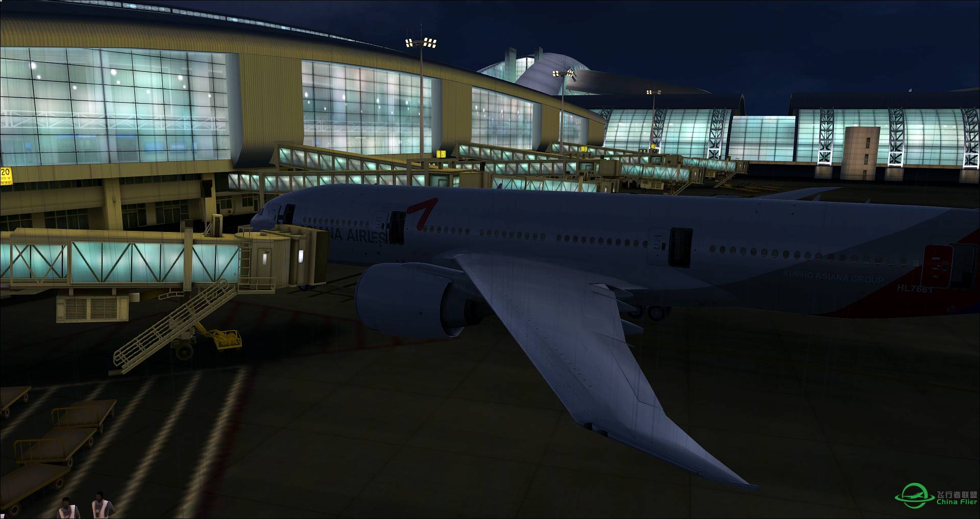 来一波fsx夜景，相比Xplane，又是一个画风呢-4194 